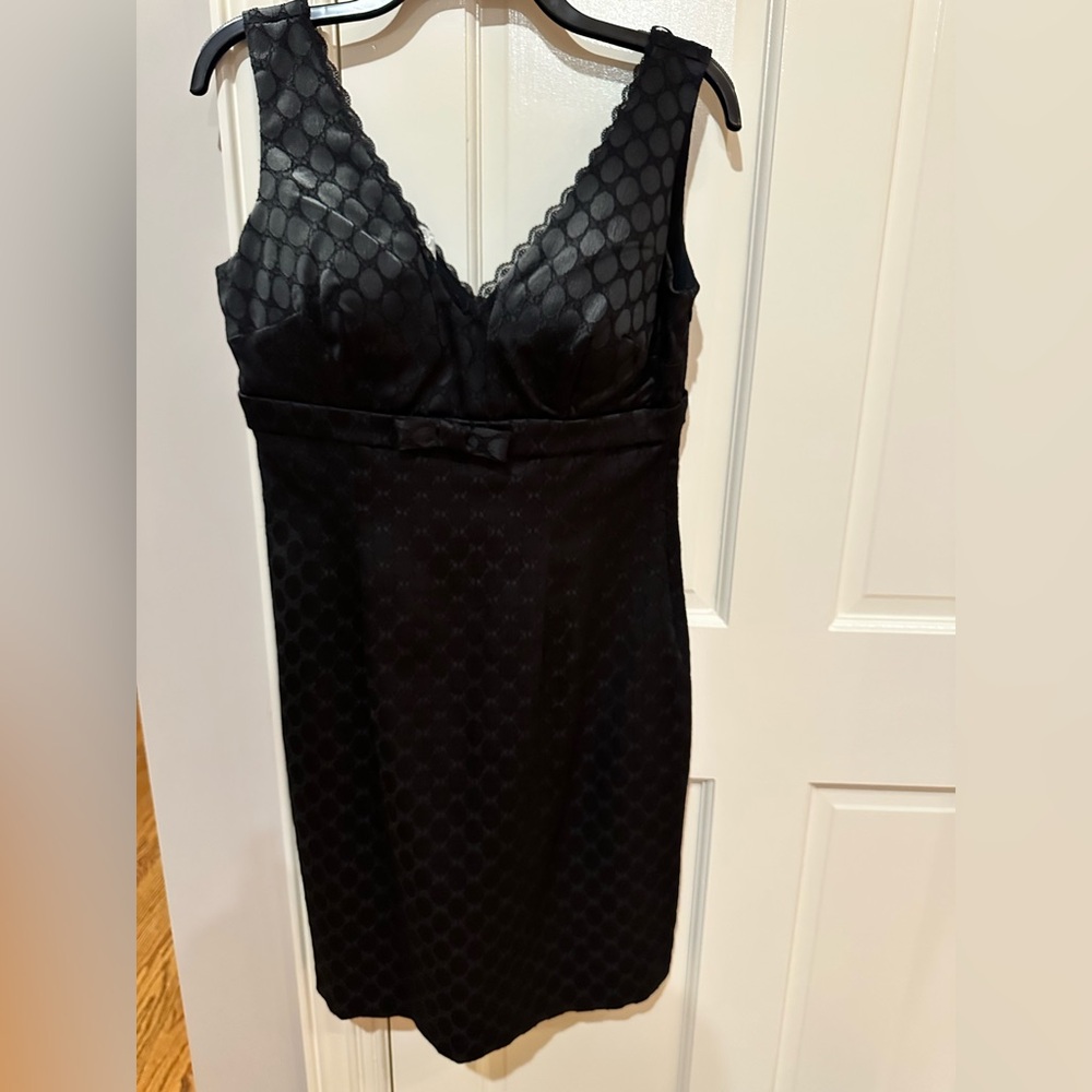 2/$10 Connected Apparel Black Textured Dress - Picture 1 of 6
